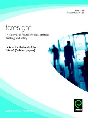 cover image of foresight, Volume 10, Issue 4